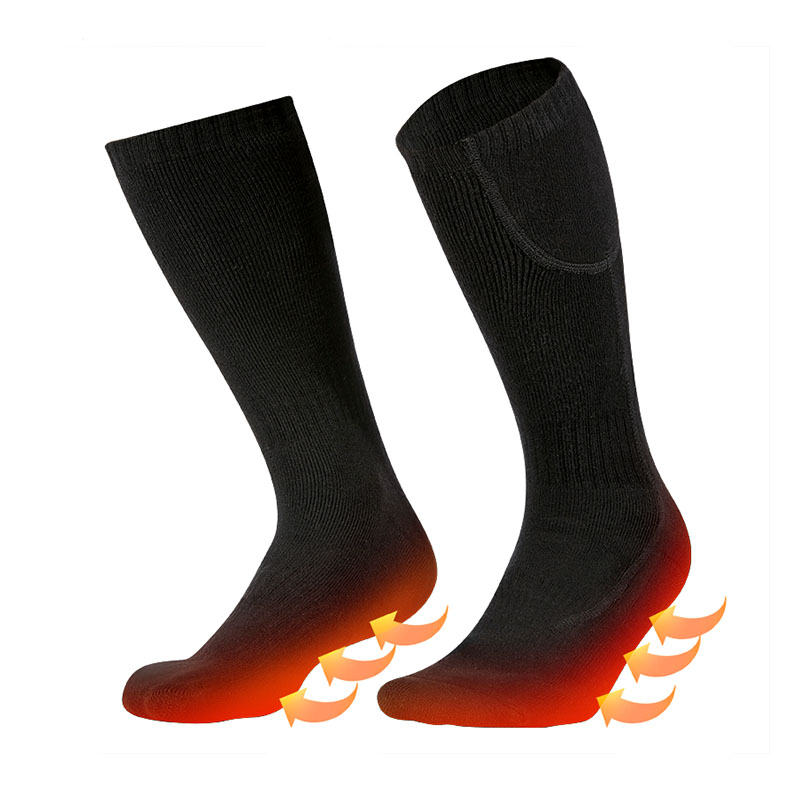 ウィンタースポーツ、充電式暖房バッテリー電動加熱靴下のためのフットウォーマーソックス