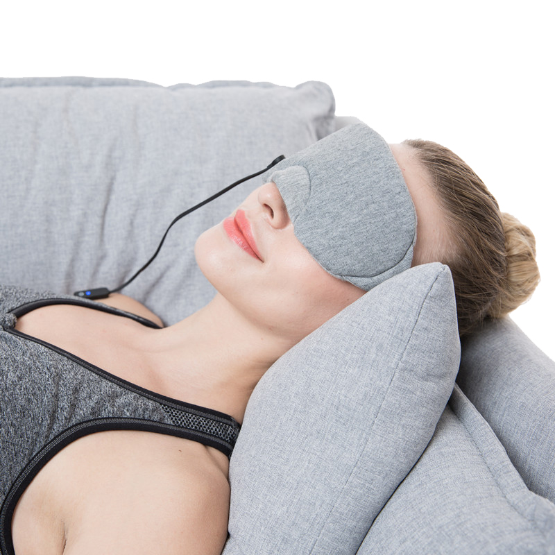 カスタムロゴトラベルアイマスク、睡眠用のパーソナライズされた加熱パッド